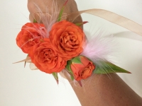 Orange Rose Wrist Corsage