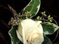 White Rose Boutonniere