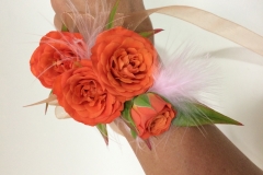 Orange Rose Wrist Corsage